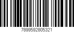 Código de barras (EAN, GTIN, SKU, ISBN): '7899592805321'