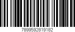 Código de barras (EAN, GTIN, SKU, ISBN): '7899592819182'