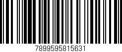 Código de barras (EAN, GTIN, SKU, ISBN): '7899595815631'