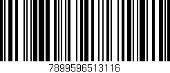 Código de barras (EAN, GTIN, SKU, ISBN): '7899596513116'