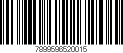 Código de barras (EAN, GTIN, SKU, ISBN): '7899596520015'