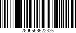 Código de barras (EAN, GTIN, SKU, ISBN): '7899596522835'