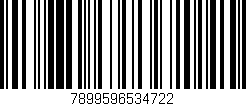 Código de barras (EAN, GTIN, SKU, ISBN): '7899596534722'