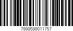 Código de barras (EAN, GTIN, SKU, ISBN): '7899598011757'