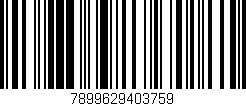 Código de barras (EAN, GTIN, SKU, ISBN): '7899629403759'