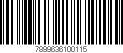 Código de barras (EAN, GTIN, SKU, ISBN): '7899636100115'