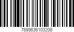 Código de barras (EAN, GTIN, SKU, ISBN): '7899636103208'