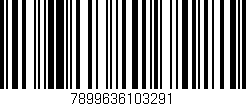 Código de barras (EAN, GTIN, SKU, ISBN): '7899636103291'