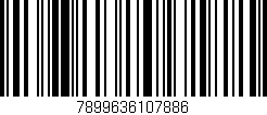 Código de barras (EAN, GTIN, SKU, ISBN): '7899636107886'