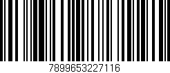 Código de barras (EAN, GTIN, SKU, ISBN): '7899653227116'