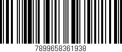 Código de barras (EAN, GTIN, SKU, ISBN): '7899658361938'