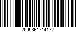 Código de barras (EAN, GTIN, SKU, ISBN): '7899661714172'
