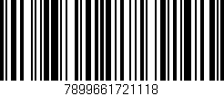 Código de barras (EAN, GTIN, SKU, ISBN): '7899661721118'