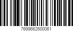Código de barras (EAN, GTIN, SKU, ISBN): '7899662600061'