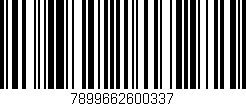 Código de barras (EAN, GTIN, SKU, ISBN): '7899662600337'