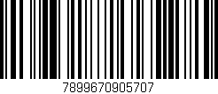 Código de barras (EAN, GTIN, SKU, ISBN): '7899670905707'