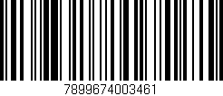 Código de barras (EAN, GTIN, SKU, ISBN): '7899674003461'