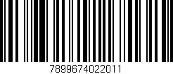 Código de barras (EAN, GTIN, SKU, ISBN): '7899674022011'
