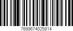 Código de barras (EAN, GTIN, SKU, ISBN): '7899674025814'