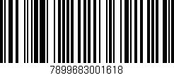 Código de barras (EAN, GTIN, SKU, ISBN): '7899683001618'