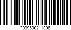Código de barras (EAN, GTIN, SKU, ISBN): '7899688211036'
