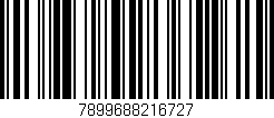 Código de barras (EAN, GTIN, SKU, ISBN): '7899688216727'