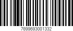 Código de barras (EAN, GTIN, SKU, ISBN): '7899693001332'