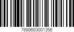 Código de barras (EAN, GTIN, SKU, ISBN): '7899693001356'