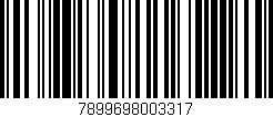 Código de barras (EAN, GTIN, SKU, ISBN): '7899698003317'