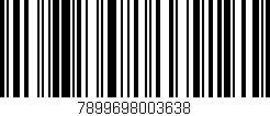 Código de barras (EAN, GTIN, SKU, ISBN): '7899698003638'