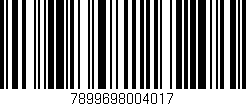 Código de barras (EAN, GTIN, SKU, ISBN): '7899698004017'