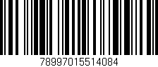 Código de barras (EAN, GTIN, SKU, ISBN): '78997015514084'