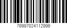 Código de barras (EAN, GTIN, SKU, ISBN): '78997024112998'