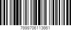 Código de barras (EAN, GTIN, SKU, ISBN): '7899706113861'