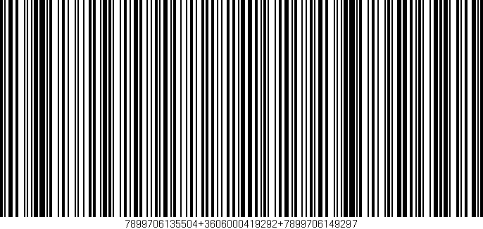 Código de barras (EAN, GTIN, SKU, ISBN): '7899706135504+3606000419292+7899706149297'