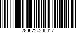 Código de barras (EAN, GTIN, SKU, ISBN): '7899724200017'