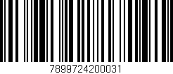 Código de barras (EAN, GTIN, SKU, ISBN): '7899724200031'