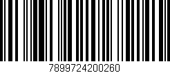 Código de barras (EAN, GTIN, SKU, ISBN): '7899724200260'