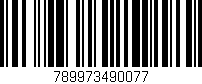 Código de barras (EAN, GTIN, SKU, ISBN): '789973490077'
