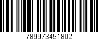Código de barras (EAN, GTIN, SKU, ISBN): '789973491802'