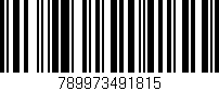 Código de barras (EAN, GTIN, SKU, ISBN): '789973491815'