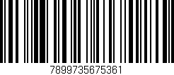 Código de barras (EAN, GTIN, SKU, ISBN): '7899735675361'