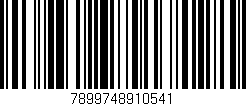 Código de barras (EAN, GTIN, SKU, ISBN): '7899748910541'