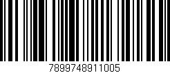 Código de barras (EAN, GTIN, SKU, ISBN): '7899748911005'
