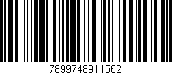 Código de barras (EAN, GTIN, SKU, ISBN): '7899748911562'