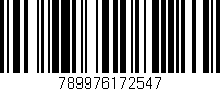 Código de barras (EAN, GTIN, SKU, ISBN): '789976172547'