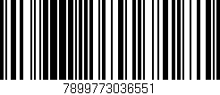 Código de barras (EAN, GTIN, SKU, ISBN): '7899773036551'