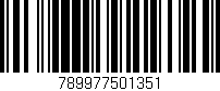 Código de barras (EAN, GTIN, SKU, ISBN): '789977501351'