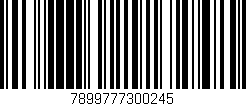 Código de barras (EAN, GTIN, SKU, ISBN): '7899777300245'
