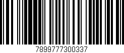 Código de barras (EAN, GTIN, SKU, ISBN): '7899777300337'